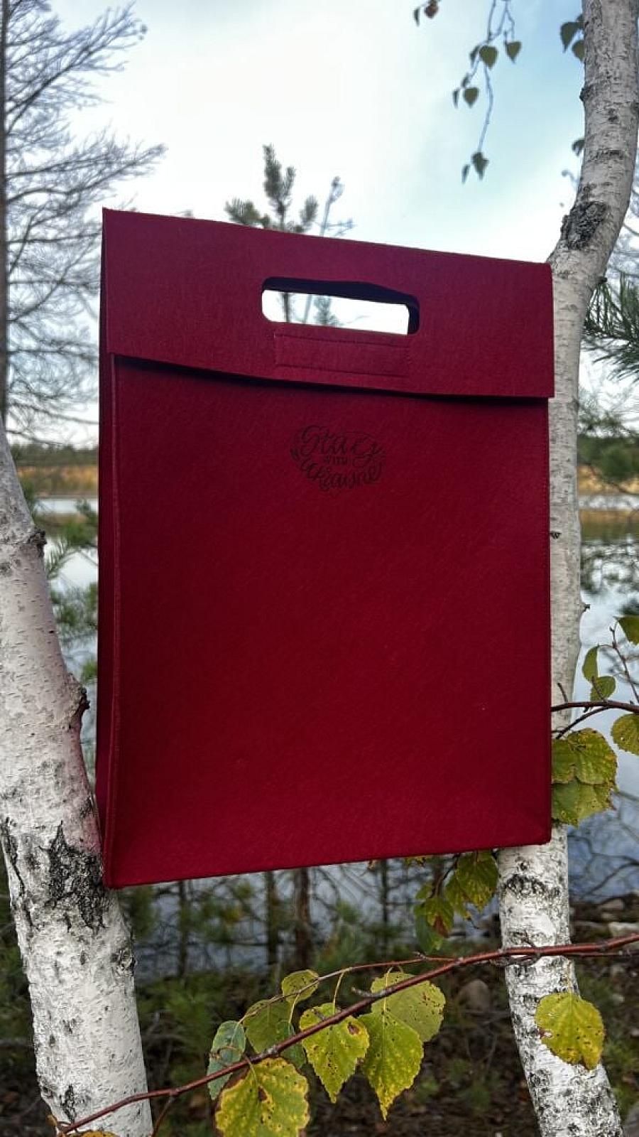 ОПТ від 50 штук. Шопер Пакет з фетру одношаровий — міцні ручки, M/L, різні кольори, практичний еко-пакет