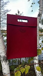 ОПТ від 50 штук. Шопер Пакет з фетру одношаровий — міцні ручки, M/L, різні кольори, практичний еко-пакет