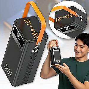 Павербанк-Гігант 60000mAh "Повна Автономність" + Потужний LED-Прожектор (22.5 Вт)