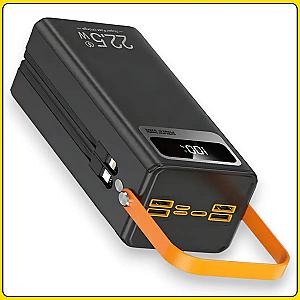 Павербанк-Гігант 60000mAh "Повна Автономність" + Потужний LED-Прожектор (22.5 Вт)