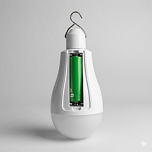 Акумуляторна LED лампа  30W ( 2x18650), світильник з  зарядкою