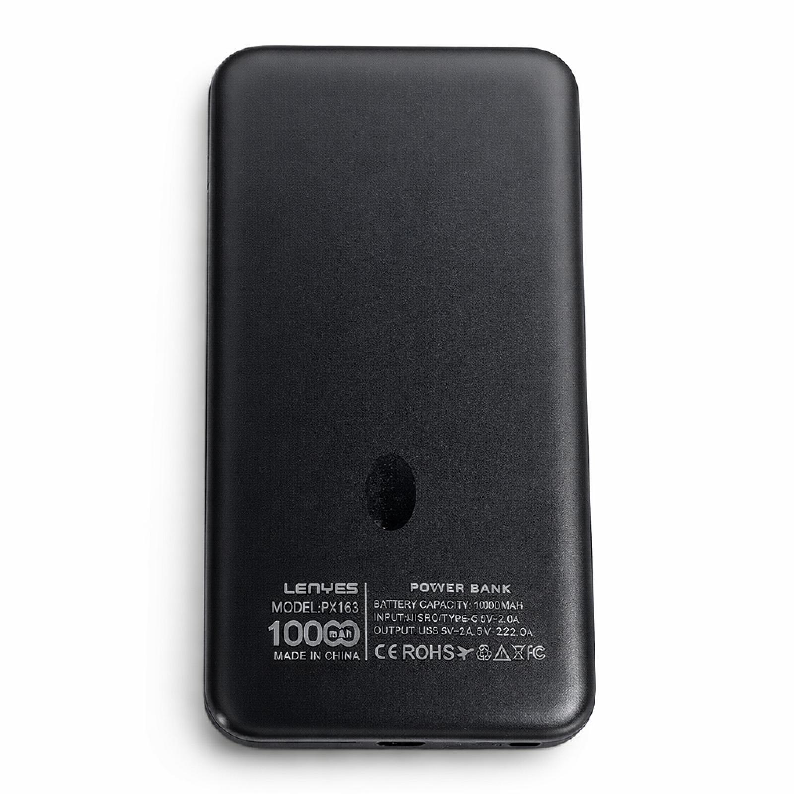 Зовнішній акумулятор Power Bank Lenyes PX163 10000 мАг