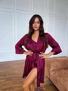 Шовковий люкс 3 в 1 бордо