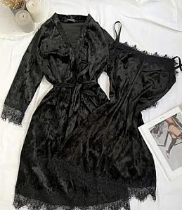 Мармуровий люкс 2 в 1 чорний