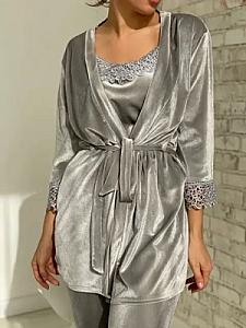 Велюровий люкс 4 в 1 срібло