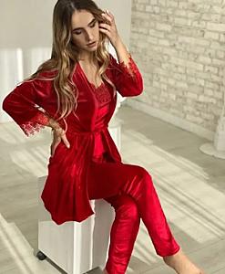 Велюровий люкс 4 в 1 червоний