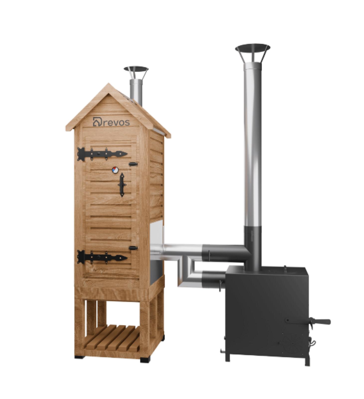 Дерев'яні коптильні на дровах