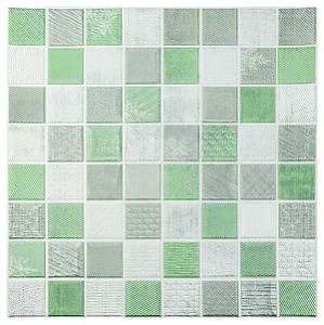 Панель стінова 3D 700х700х4мм Мозаїка зелена