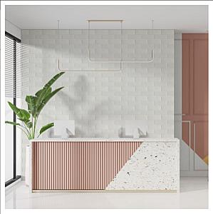 3D панель самоклеюча 700х770х3мм цегла Біла