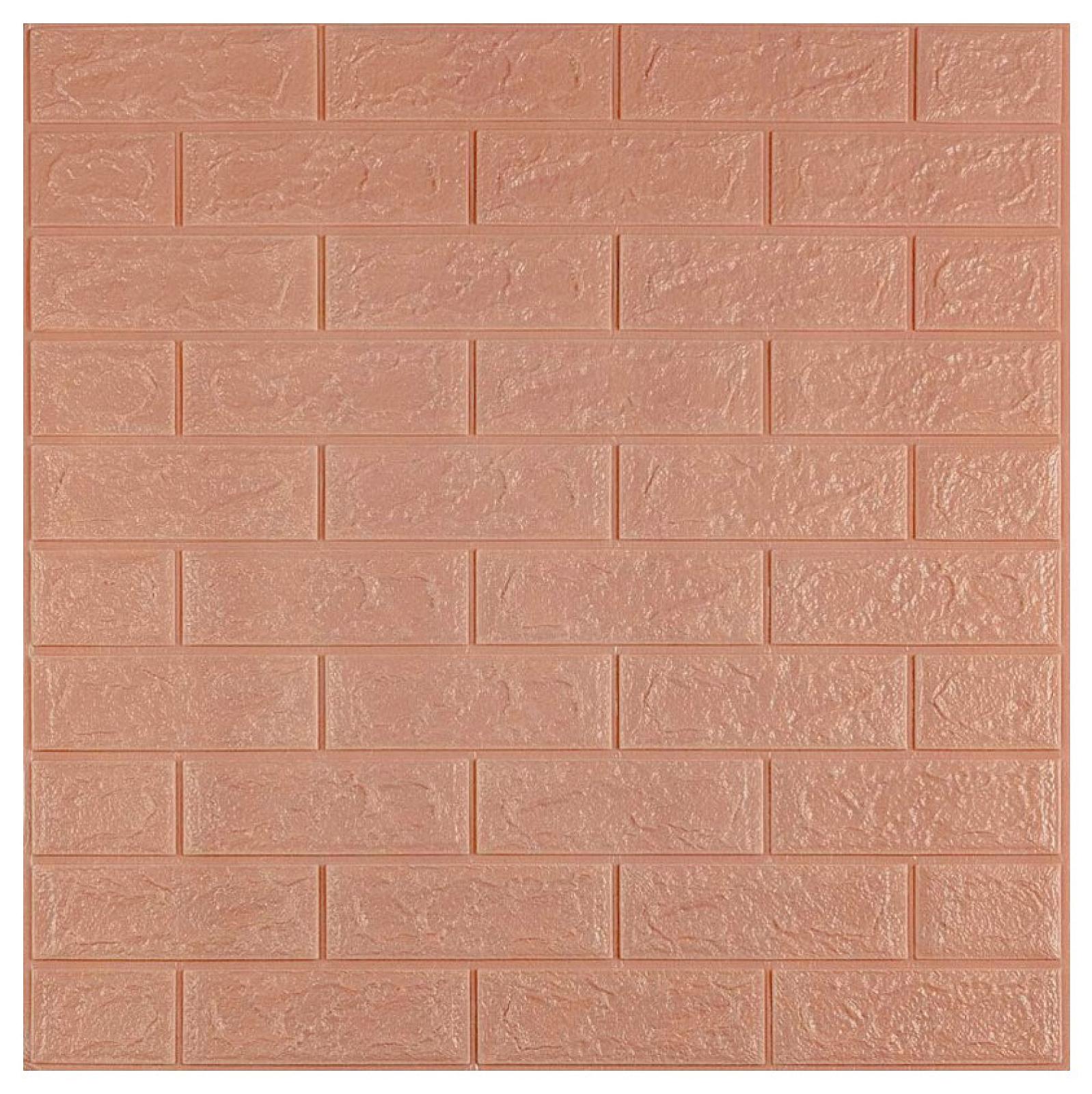 3D панель самоклеюча 700x770x3мм цегла Пудра