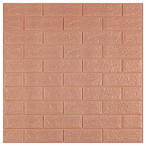 3D панель самоклеюча 700x770x3мм цегла Пудра