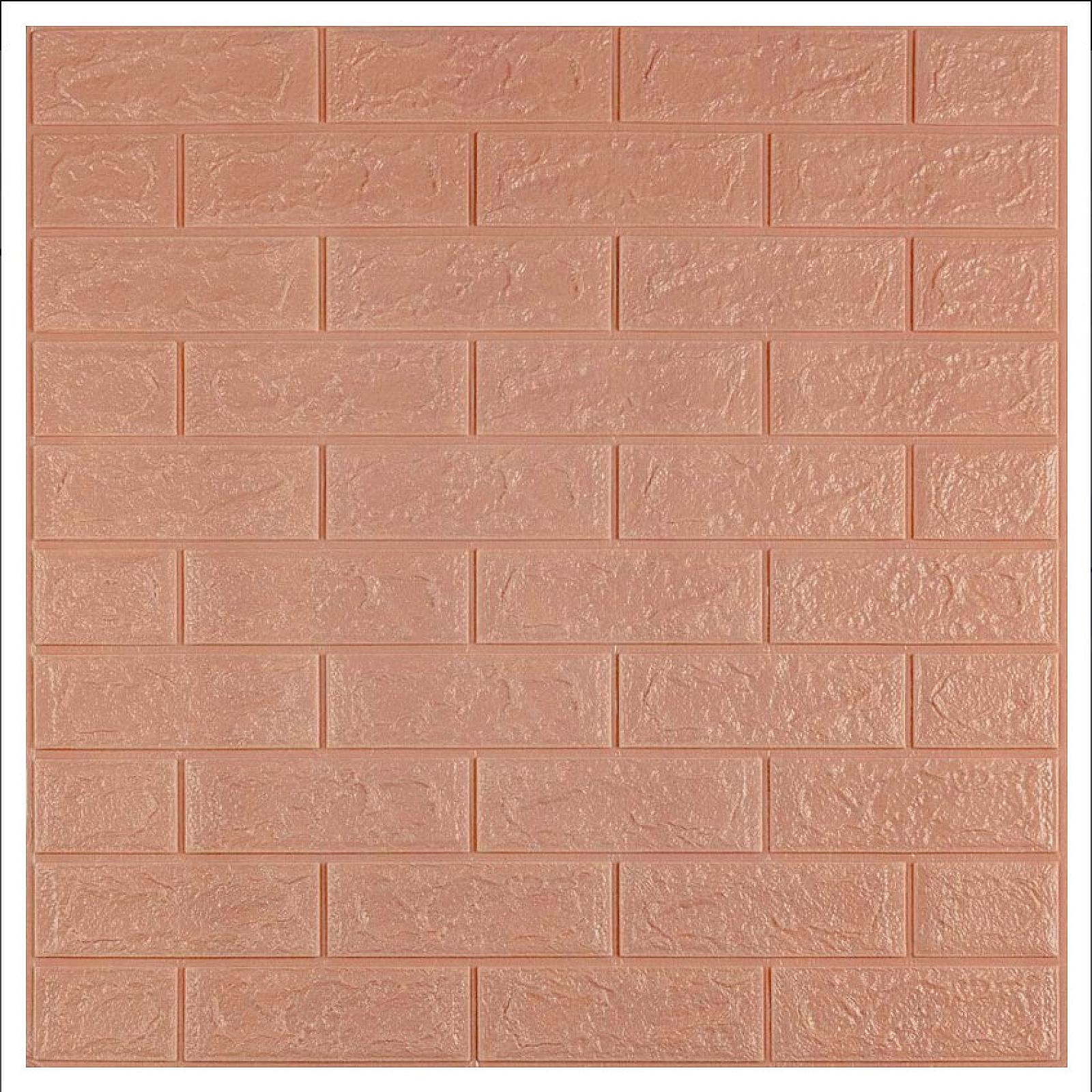 3D панель самоклеюча 700x770x3мм цегла Пудра