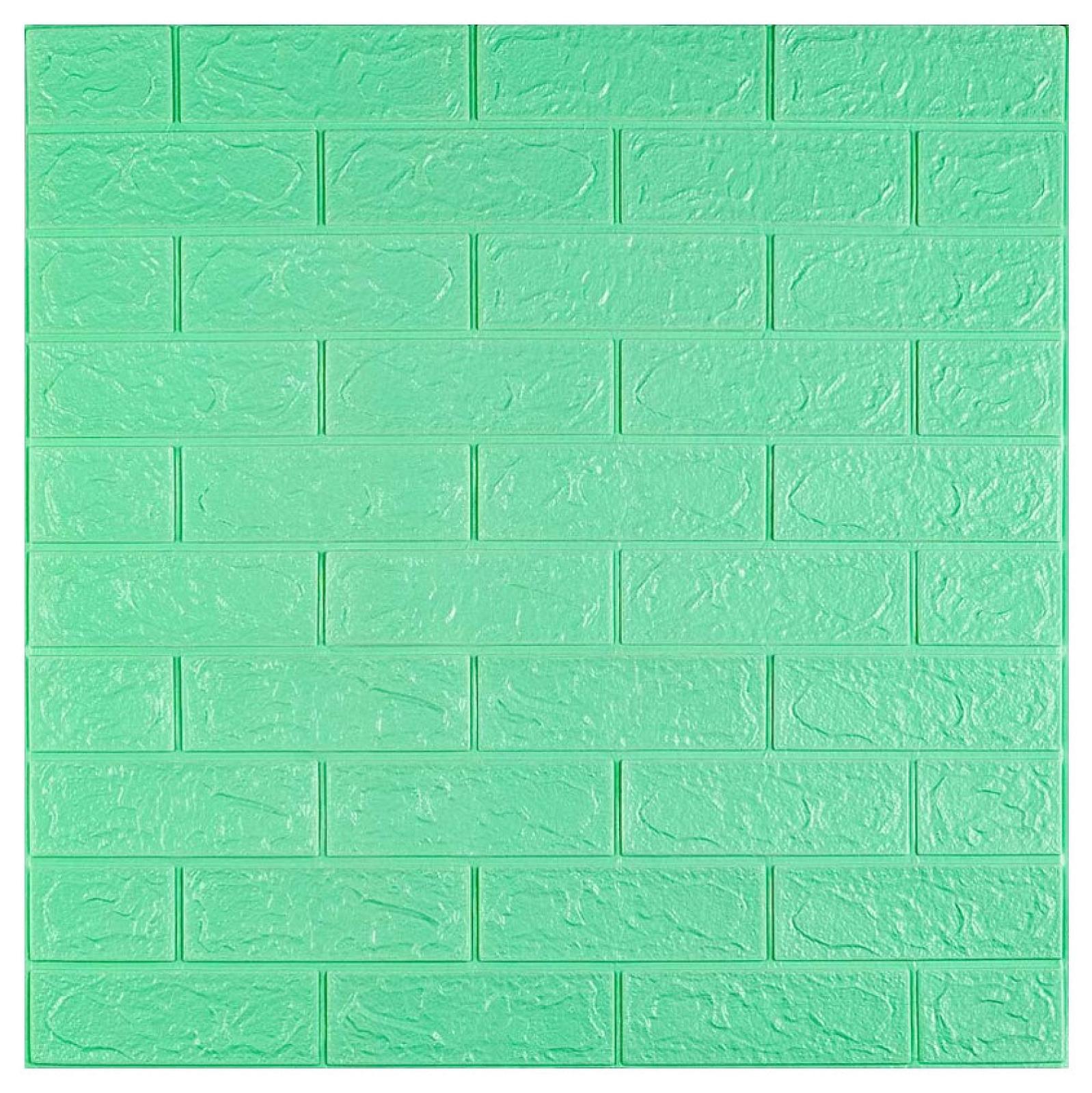 3D панель самоклеюча 700х770х3мм цегла М'ята