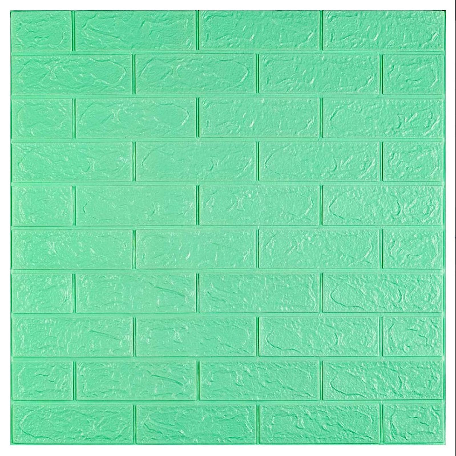 3D панель самоклеюча 700х770х3мм цегла М'ята