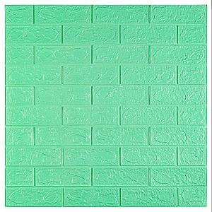 3D панель самоклеюча 700х770х3мм цегла М'ята