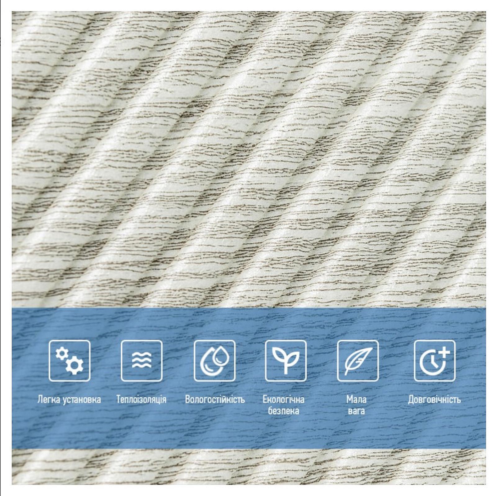 Самоклеюча декоративна 3D панель Бамбук Дерево Біле