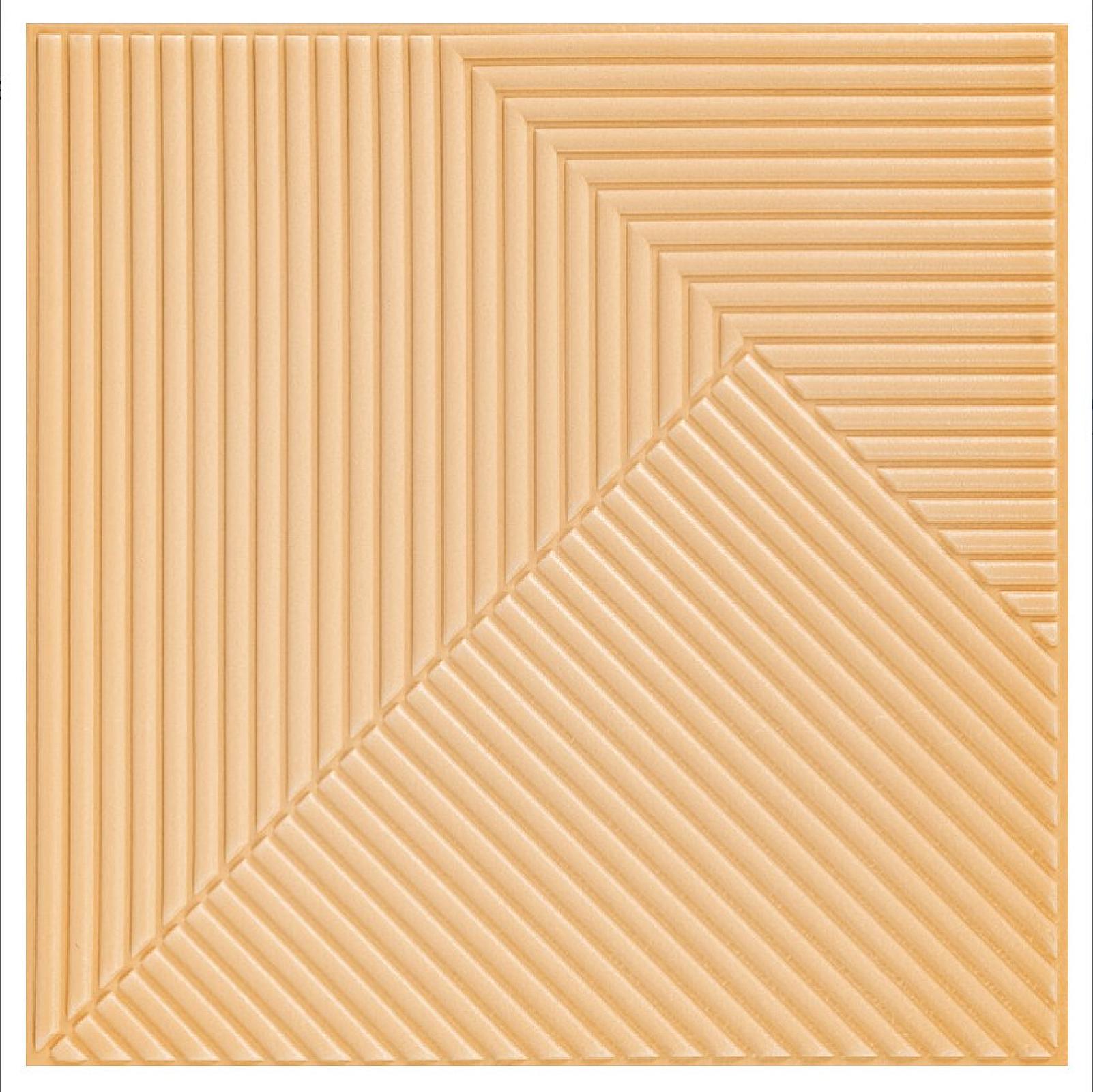 Самоклеюча декоративна 3D панель Бамбук Жовто-пісочний
