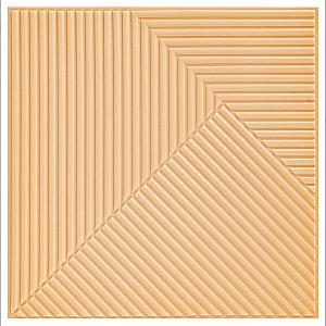 Самоклеюча декоративна 3D панель Бамбук Жовто-пісочний