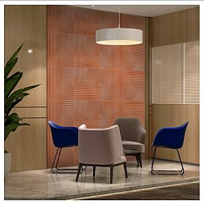 Самоклеюча декоративна 3D панель 500х500х5мм Коричневий