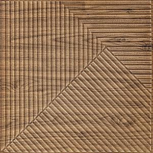 Панель стінова 3D 500х500х5мм Бамбук темний Дуб