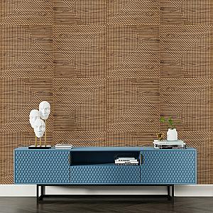 Панель стінова 3D 500х500х5мм Бамбук темний Дуб