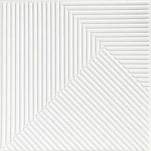 Панель стінова 3D 500х500х5мм Бамбук Білий