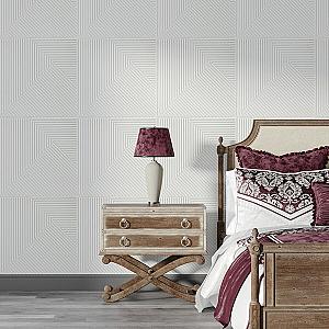 Панель стінова 3D 500х500х5мм Бамбук Білий