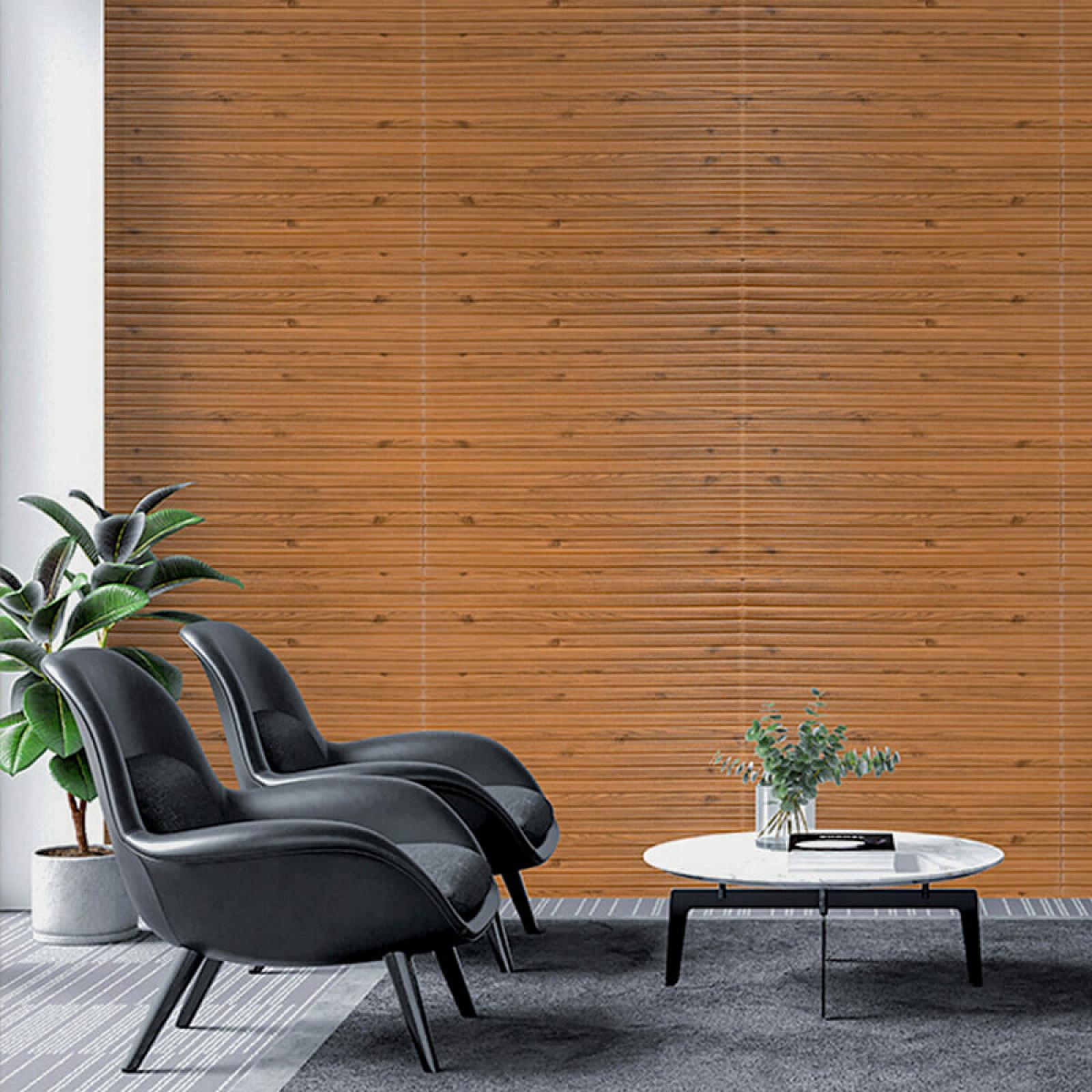 Самоклеюча декоративна 3D панель 700x700x8.5мм Бамбук Дерево (072)