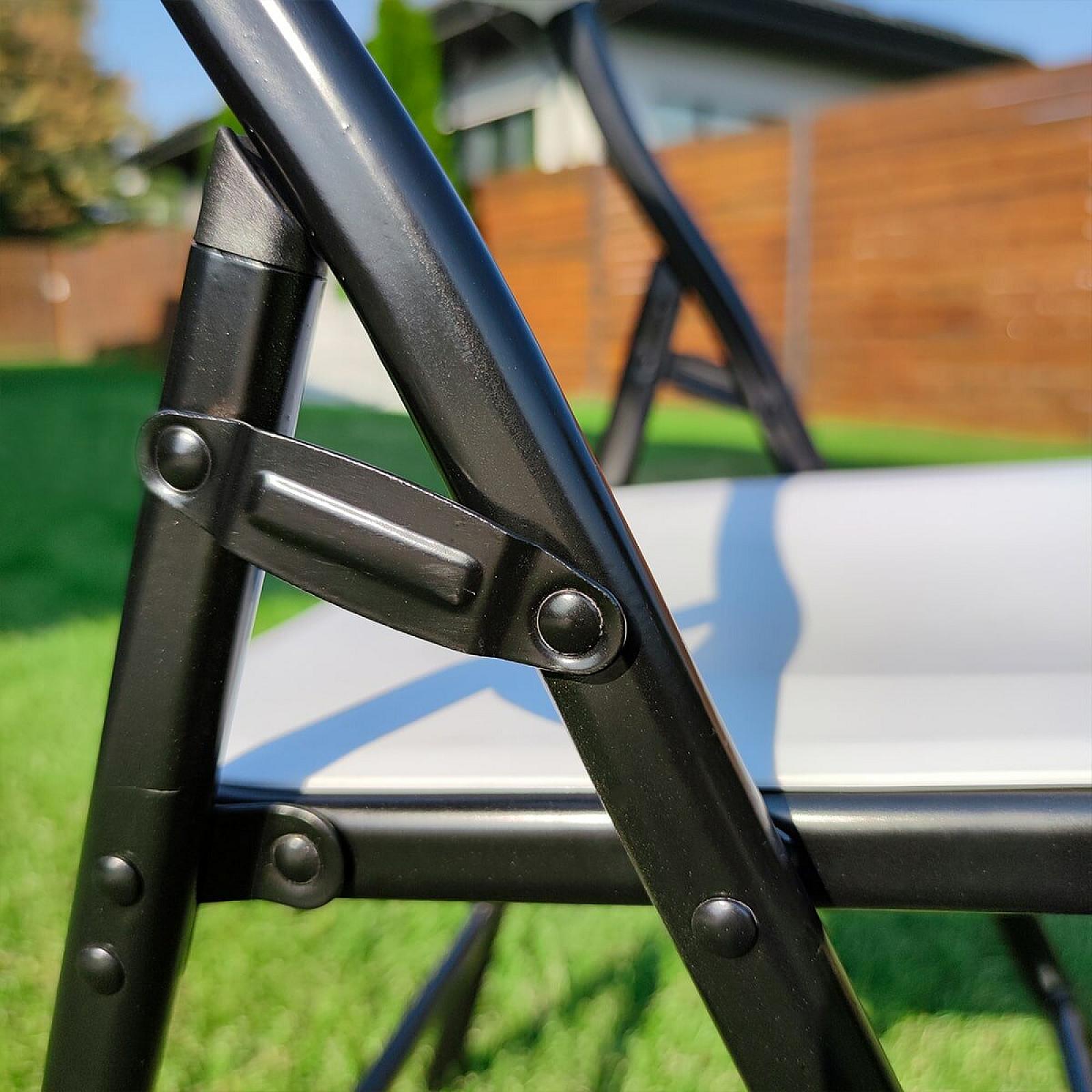 Складний стілець 46х42,5х86см Білий