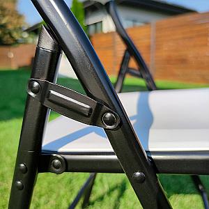 Складний стілець 46х42,5х86см Білий