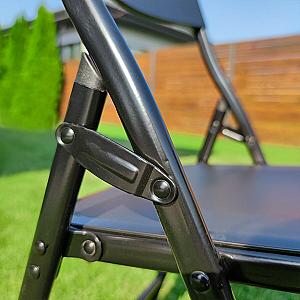 Складний стілець 46х42,5х86см чорний