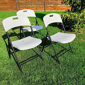 Складний стілець 46х52х79см Білий