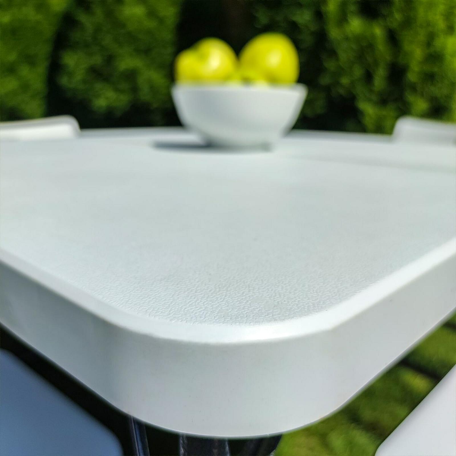 Набір мебелів складний (Стіл і 4 стільця), Білий (з сумкою)