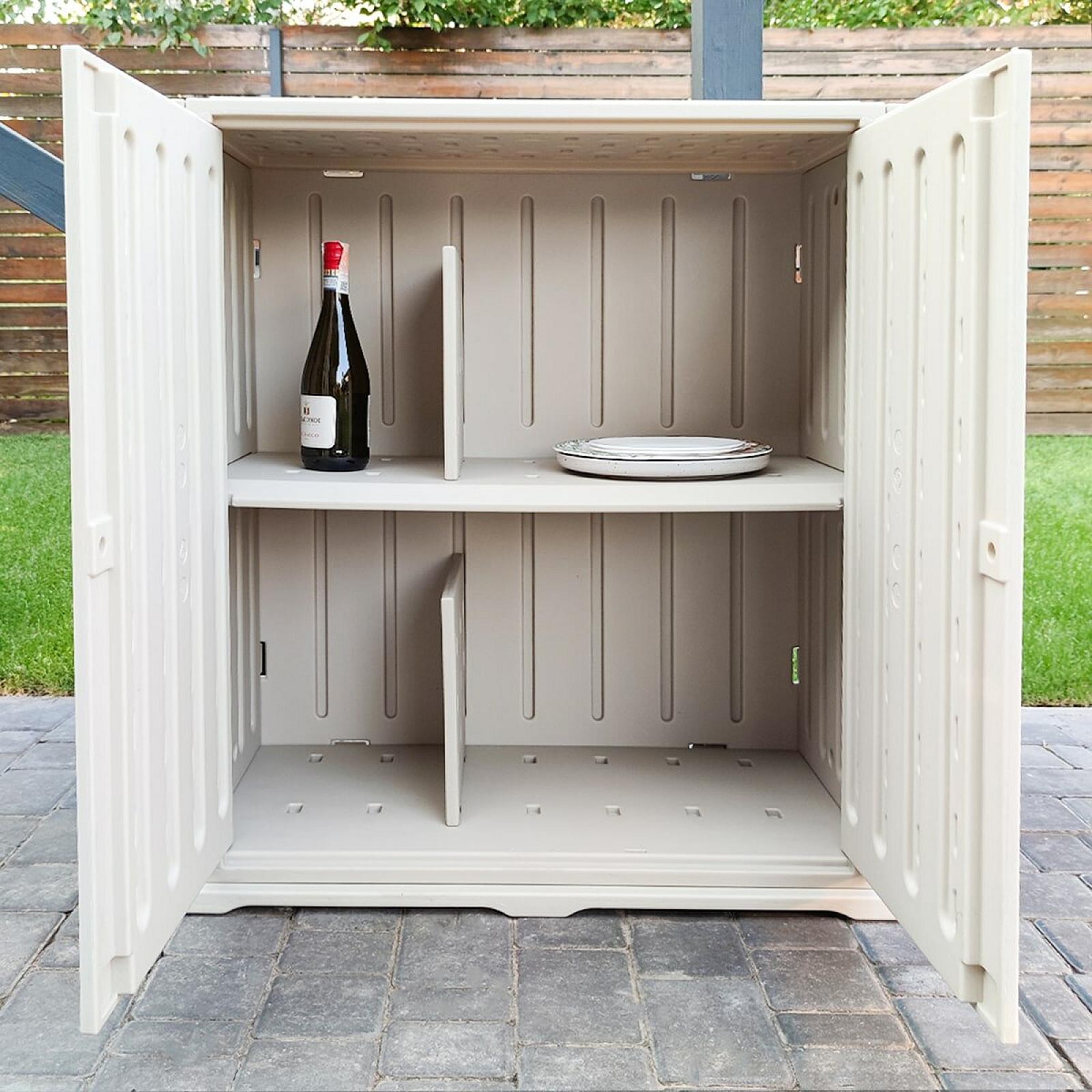 Пластикова тумба з полицею 82х41х93см