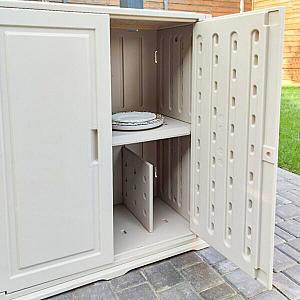 Пластикова тумба з полицею 82х41х93см