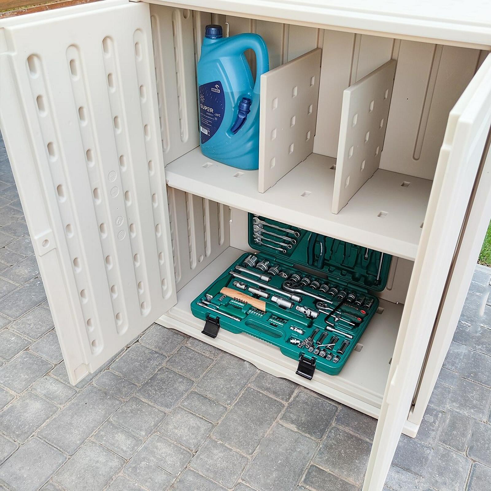 Пластикова тумба з полицею 82х41х93см