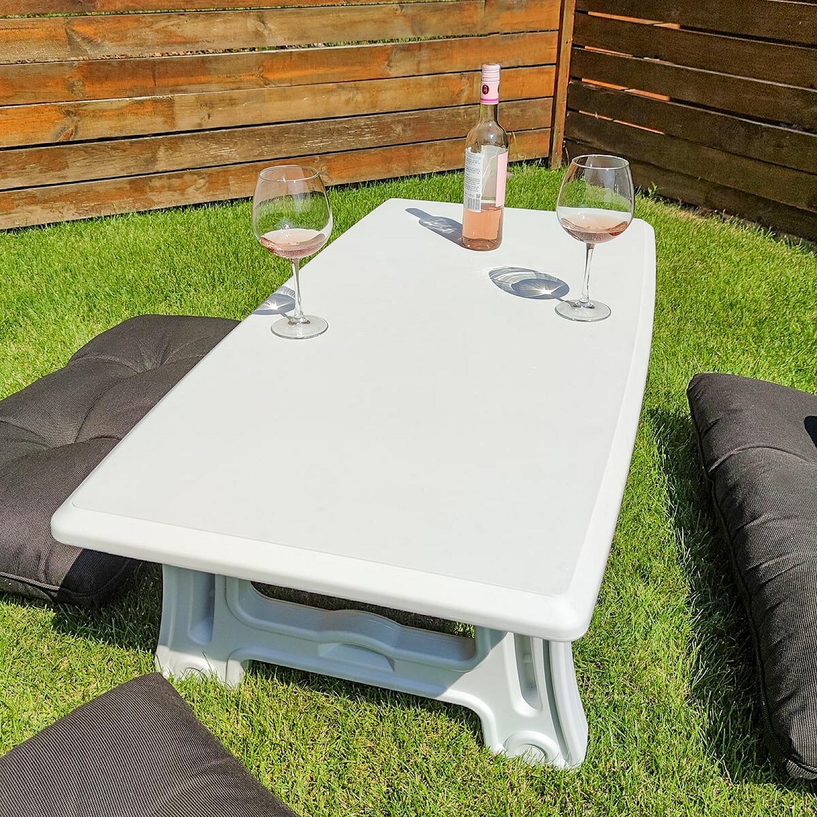 Садовий стіл 122х61х43см