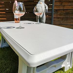 Садовий стіл 122х61х43см