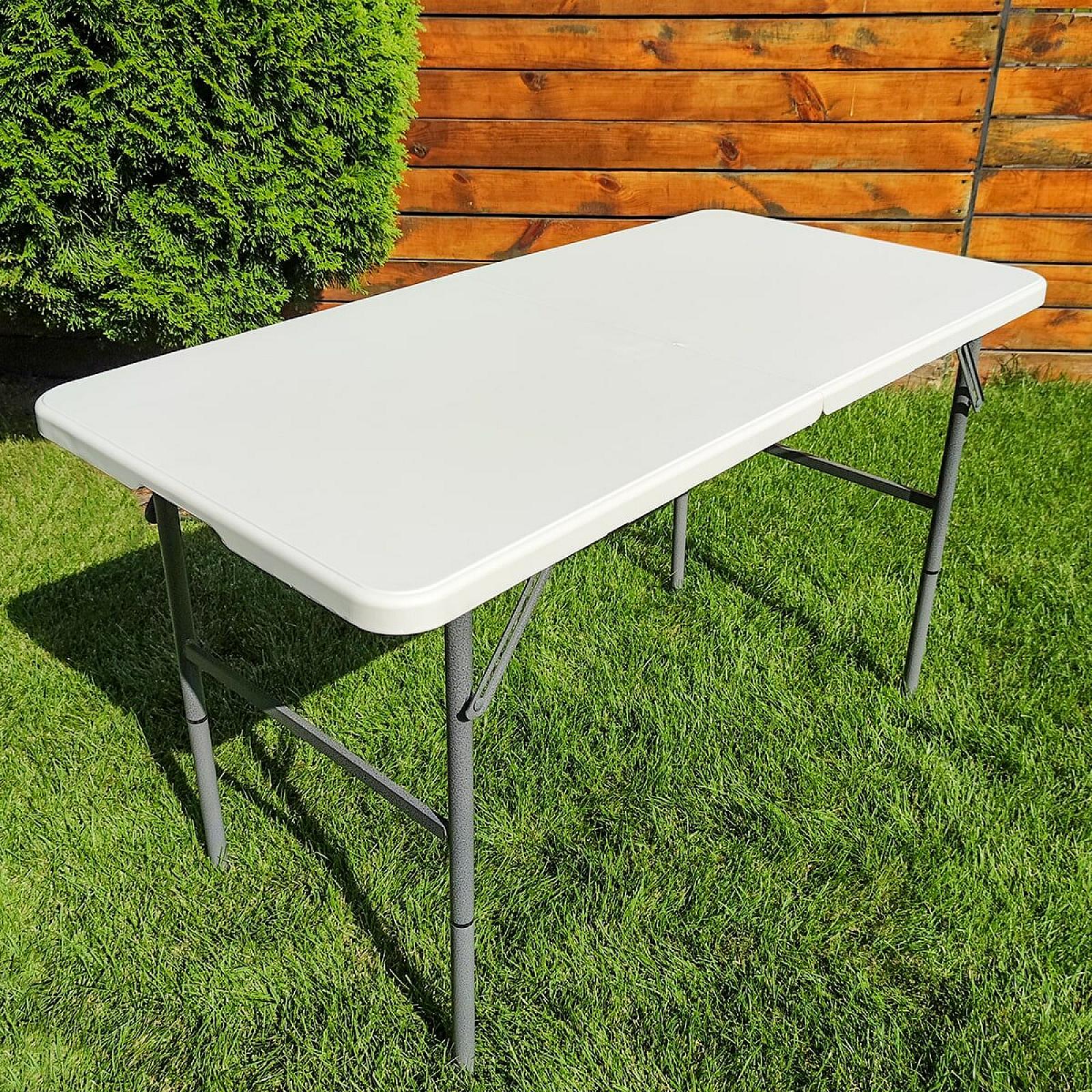 Стіл розкладний 122х61х74см (2 рівні регулювання по висоті)