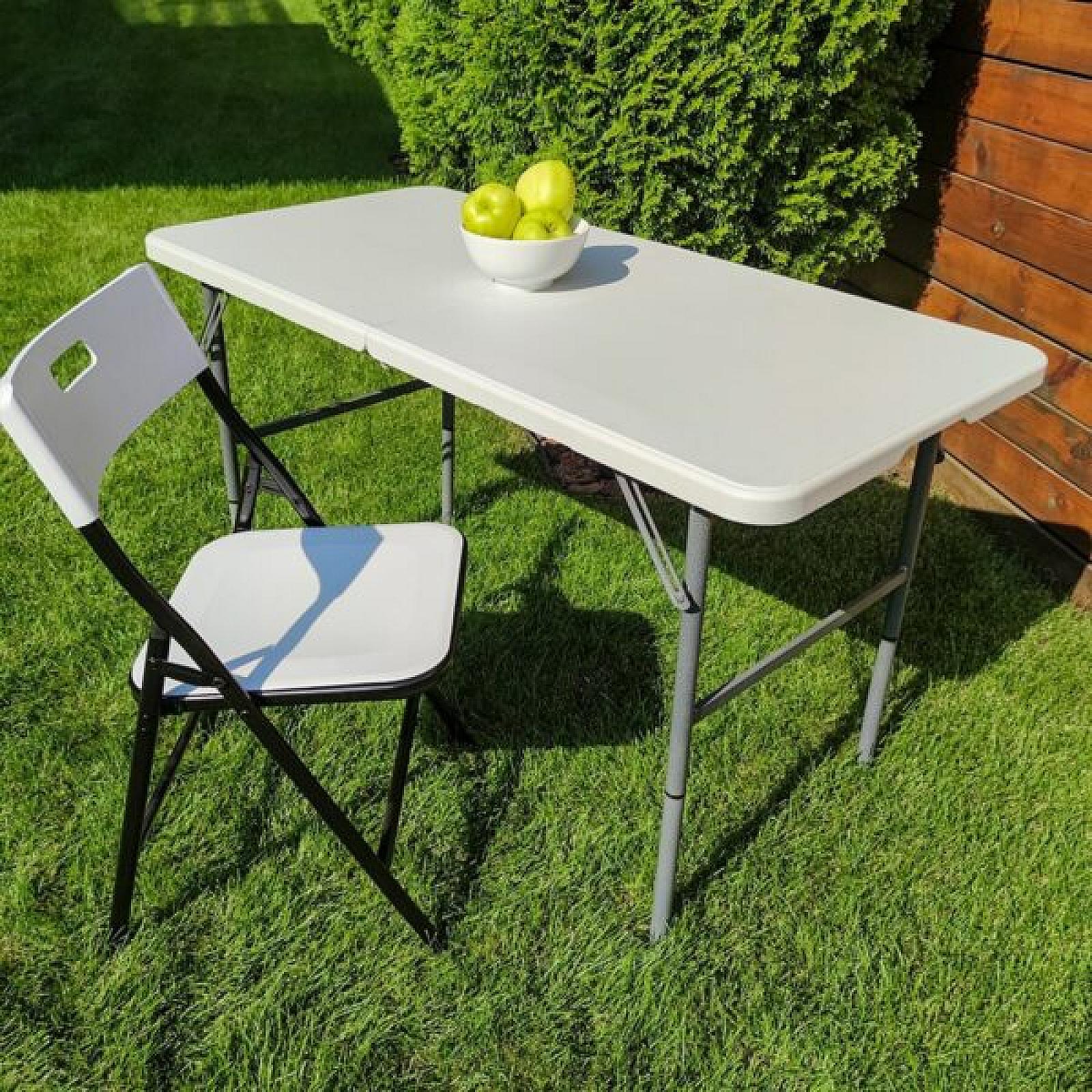 Стіл розкладний 122х61х74см (2 рівні регулювання по висоті)