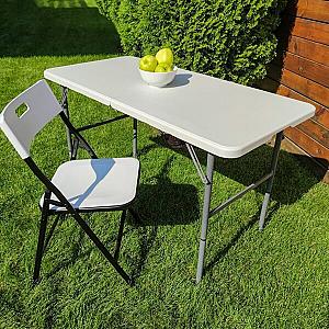 Стіл розкладний 122х61х74см (2 рівні регулювання по висоті)