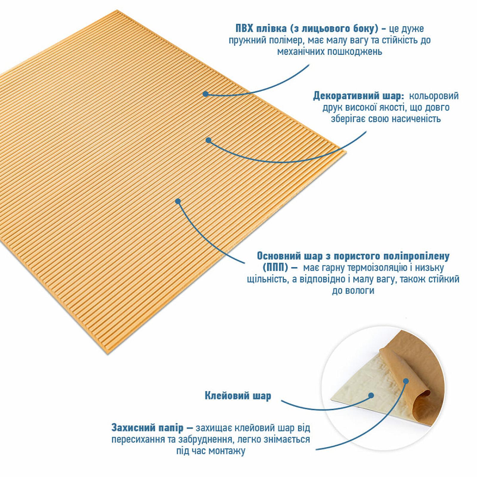 Панель 3D Beige 700*700*4mm (D)