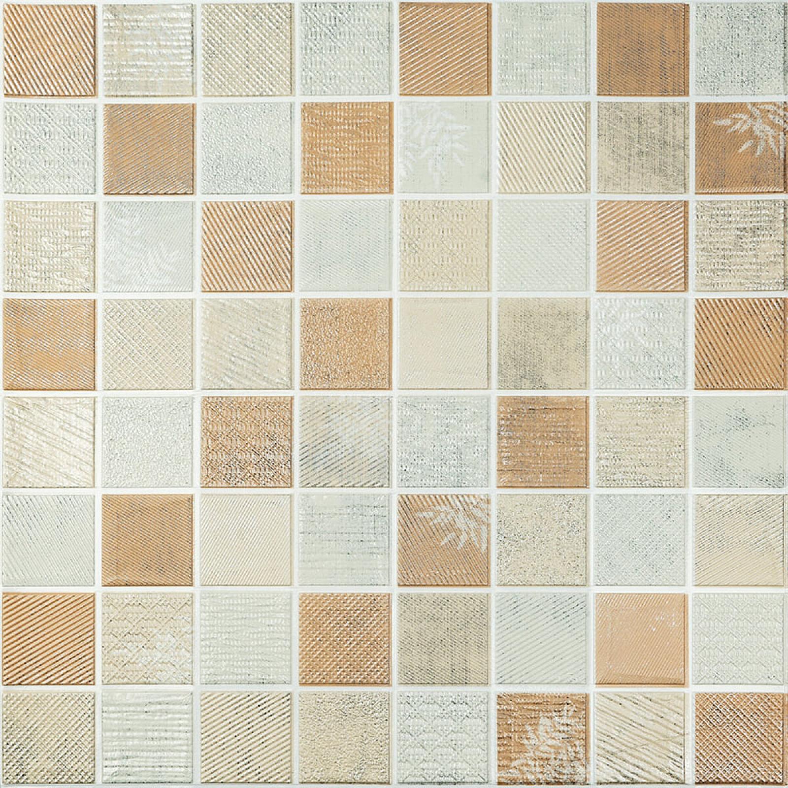 Панель стінова 3D 700х700х4мм Мозаїка бежева