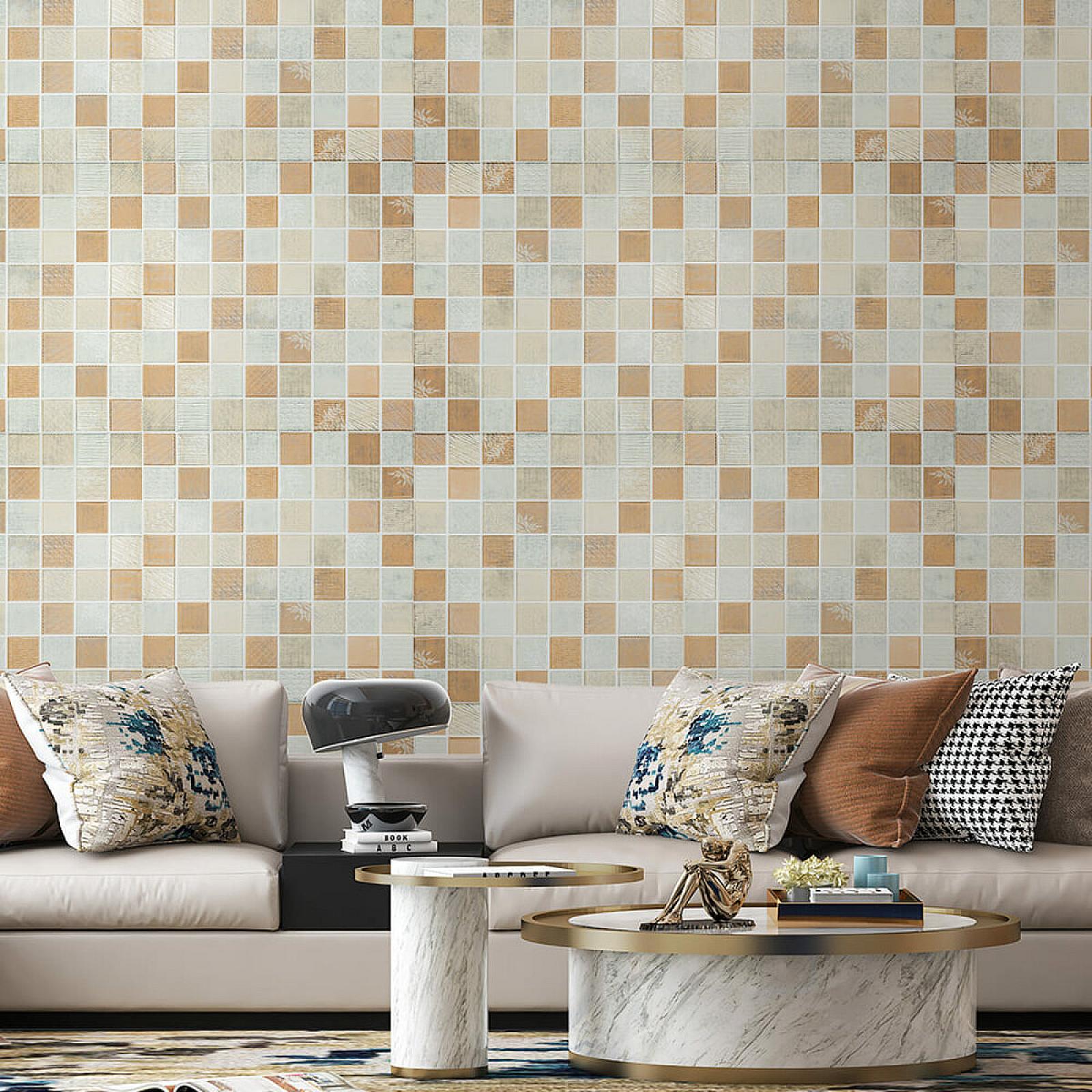 Панель стінова 3D 700х700х4мм Мозаїка бежева