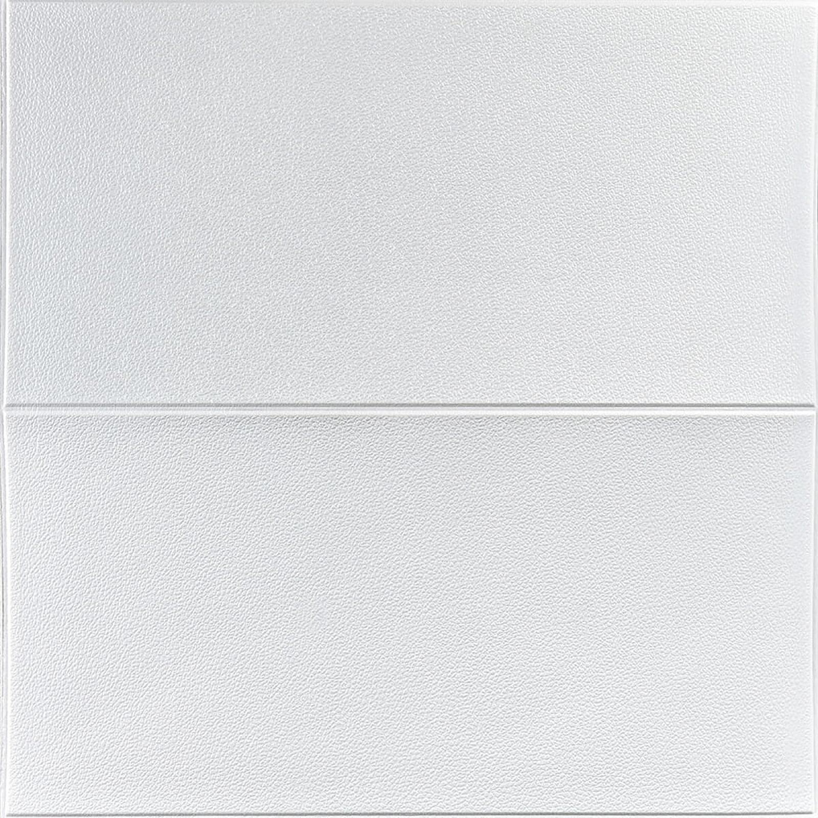 Панель стінова 3D 700х700х3мм Квадрат білий