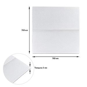 Панель стінова 3D 700х700х3мм Квадрат білий