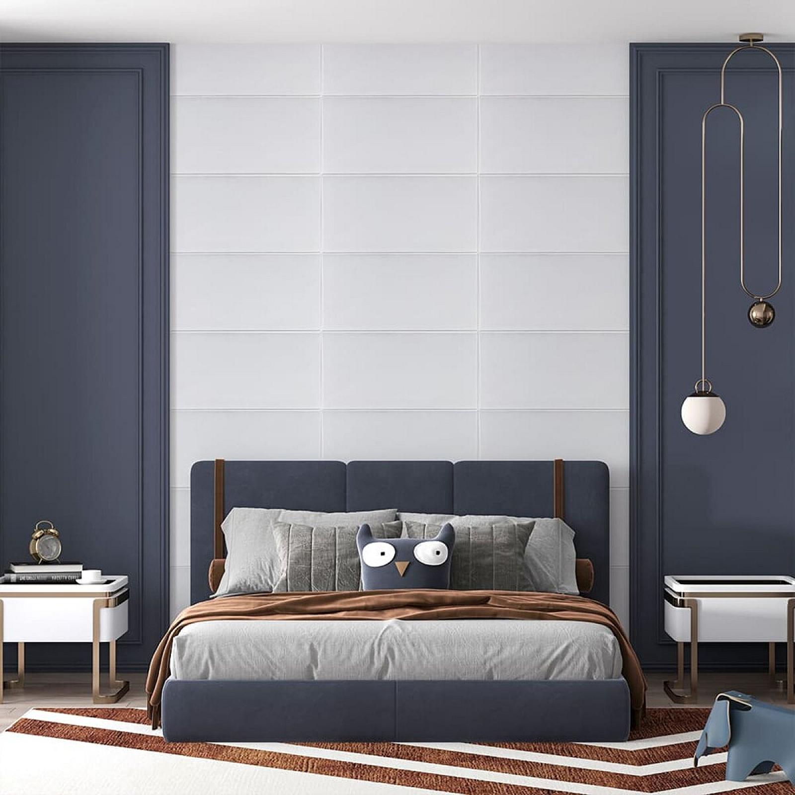 Панель стінова 3D 700х700х3мм Квадрат білий