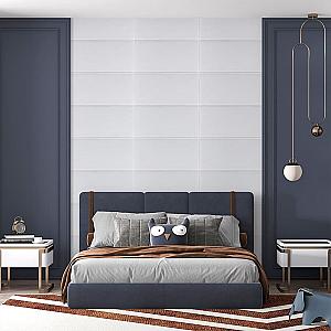 Панель стінова 3D 700х700х3мм Квадрат білий