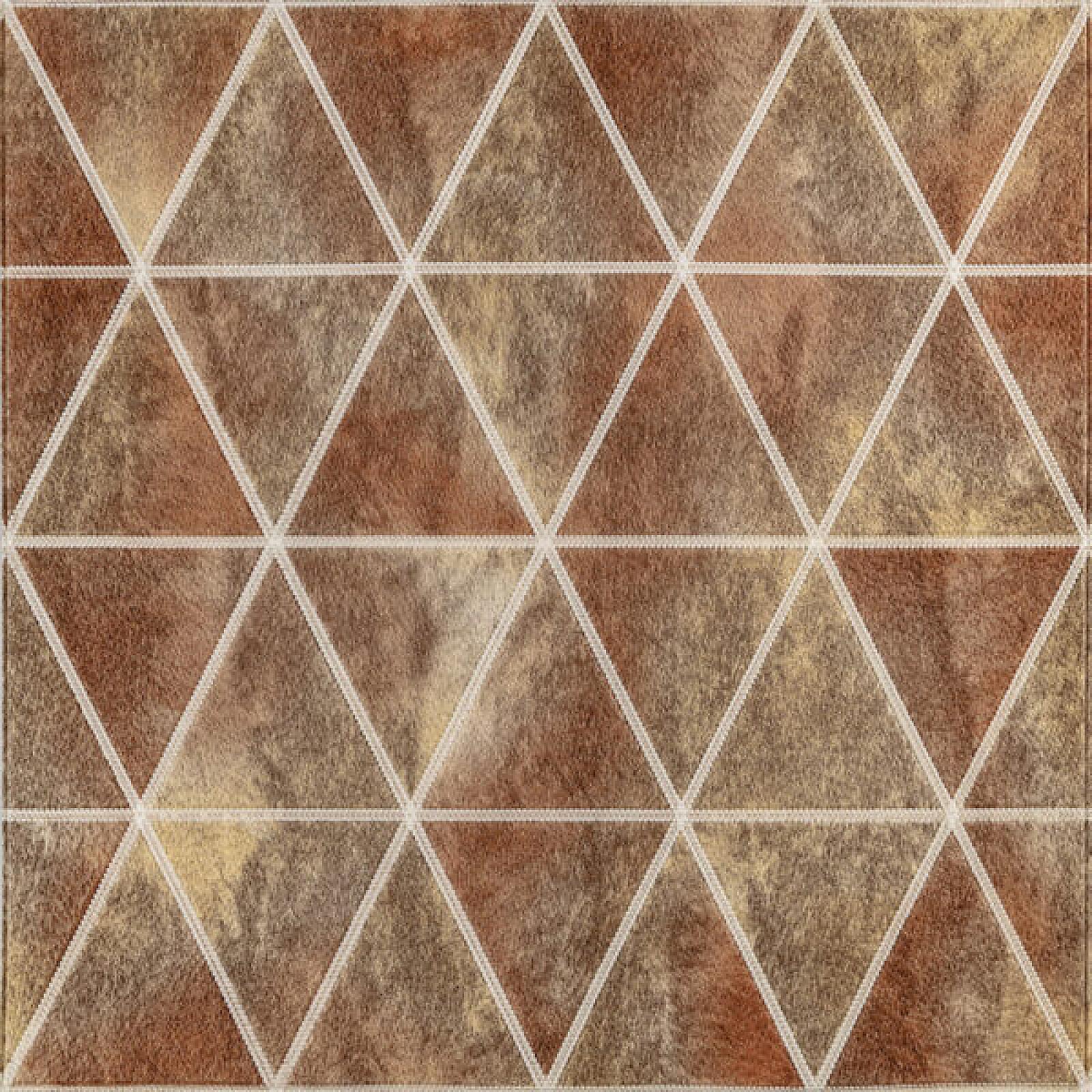 Панель стінова 3D 700х700х4мм Ромби коричневі вінтаж