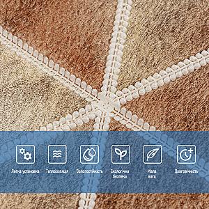 Панель стінова 3D 700х700х4мм Ромби коричневі вінтаж